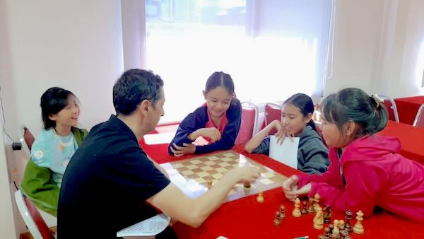 Teaching the basics of chess to beginners can be fun.