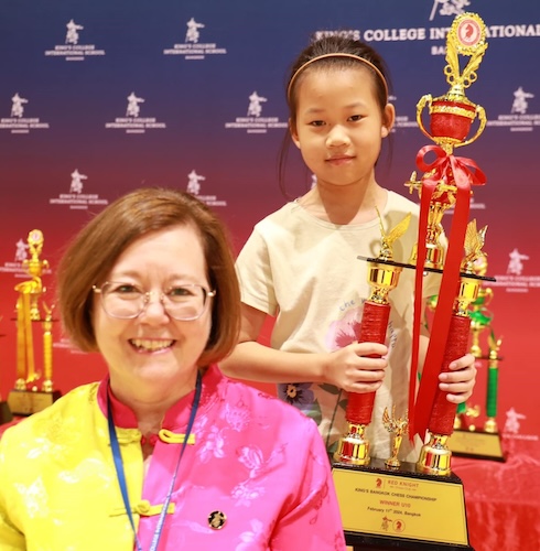 A young girl at the King's Bangkok Chess Championship