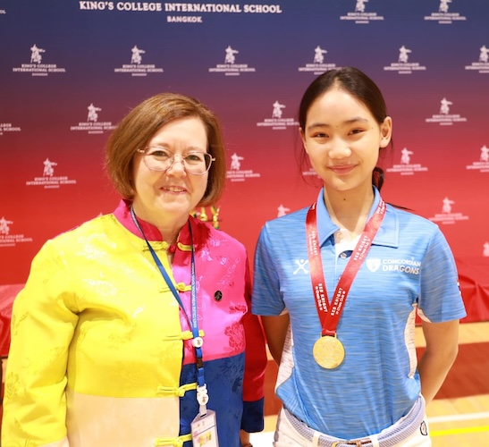 A teenager at the King's Bangkok Chess Championship