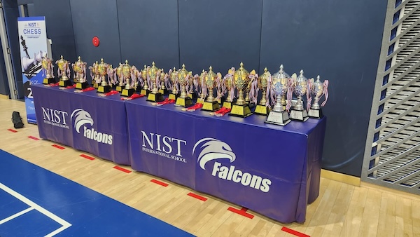 More NIST Chess Championship trophies.