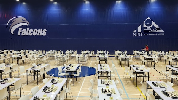 Tables set for the NIST Chess Championship