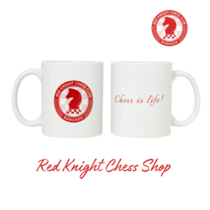 Red Knight Chess Mug