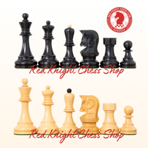 Dubrovnik Ebonised Wooden Chess Pieces