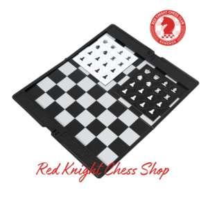 Pocket Magnetic Chess Set - Black/White