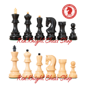 Zagreb Ebonised Wooden Chess Pieces