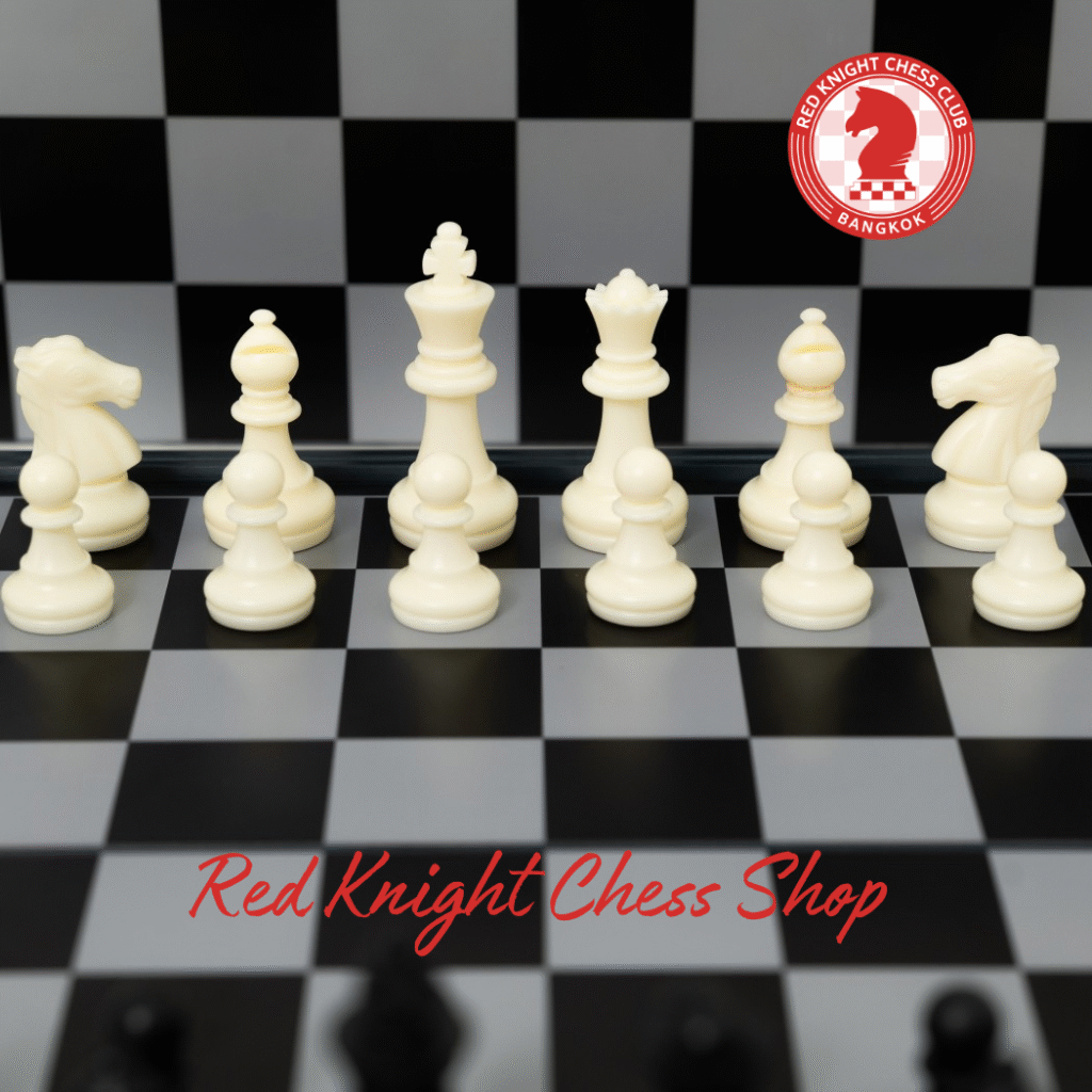 Magnetic Chess Set - Black/White - Red Knight Chess Club
